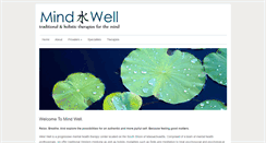 Desktop Screenshot of mindwelltherapy.com