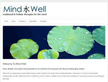 Tablet Screenshot of mindwelltherapy.com